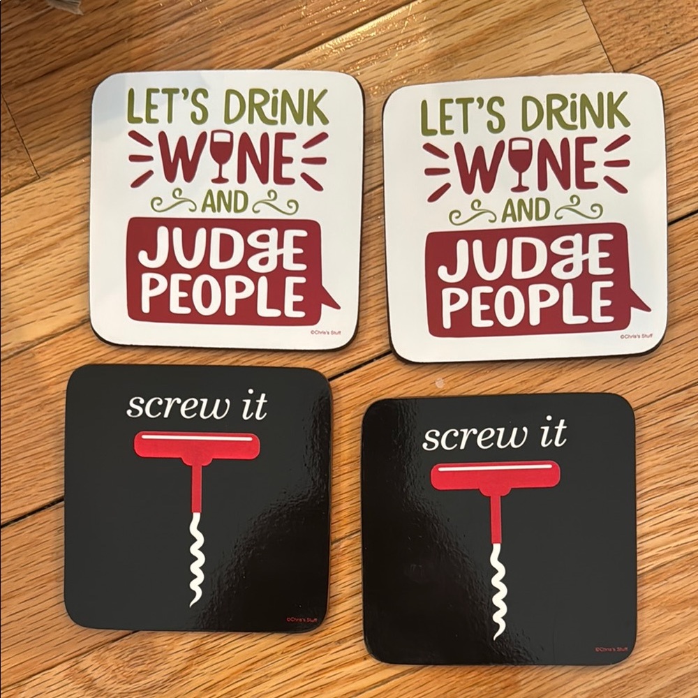 Funny Wine Coasters